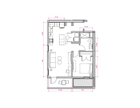 Berlin II - South A12 Floor Plan at Expo at Forest Park, St. Louis, Missouri
